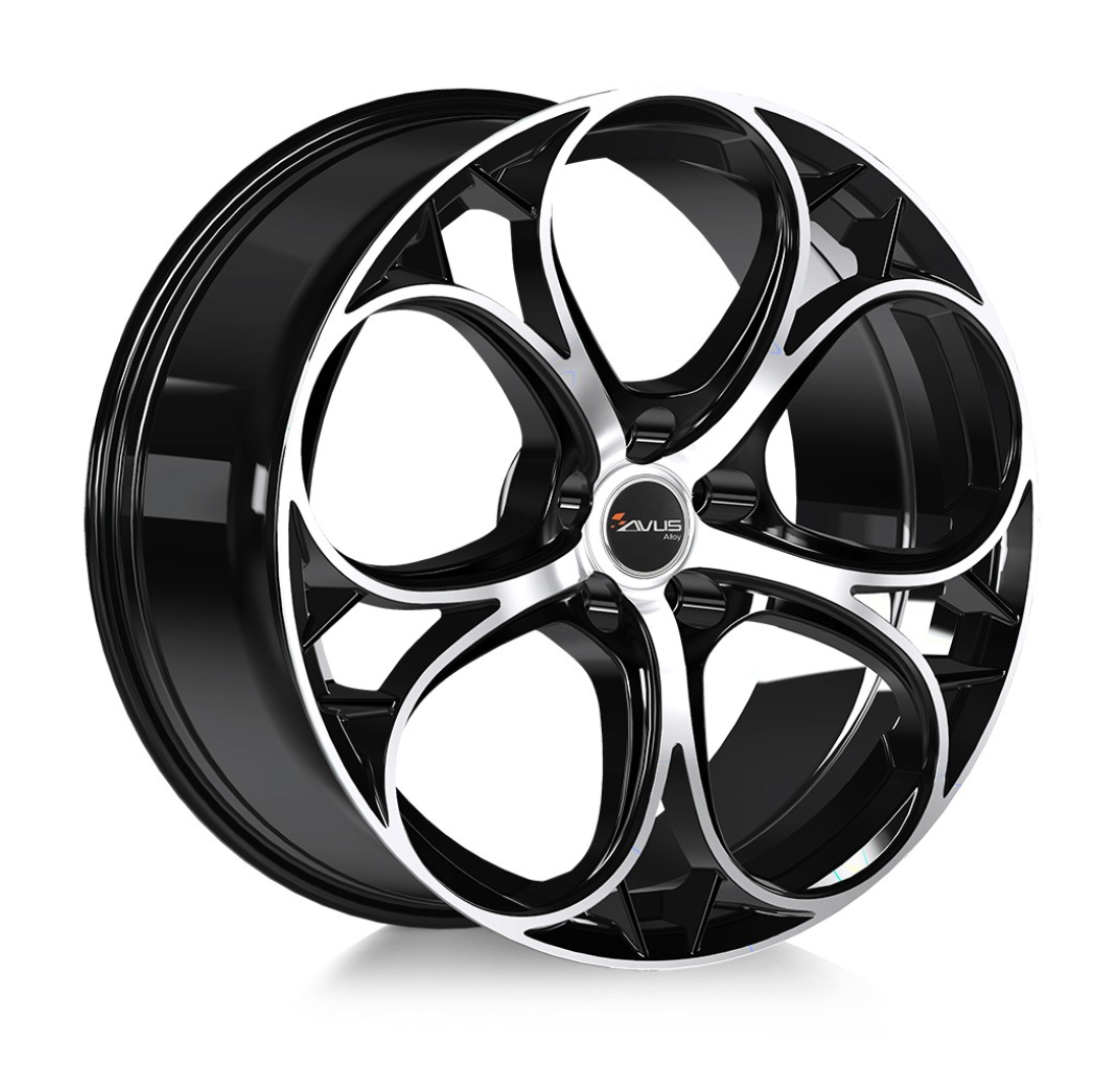 AC-520 8x 19 +33 5x110 AVUS 65,1 BLACK POLISHED